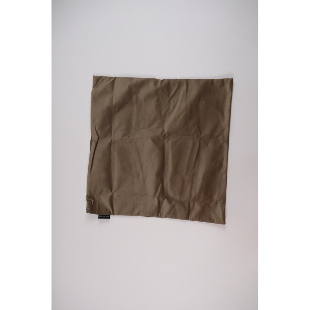Phantoscope Silky Velvet Throw Pillow Cover Light Coffee Solid 22x22 NEW